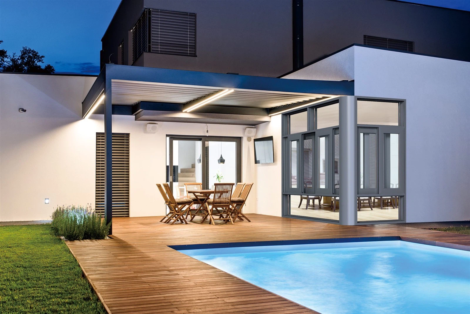 Impact casement windows installed in hurricane-prone coastal buildings Impact casement windows installed in hurricane-prone coastal buildings
