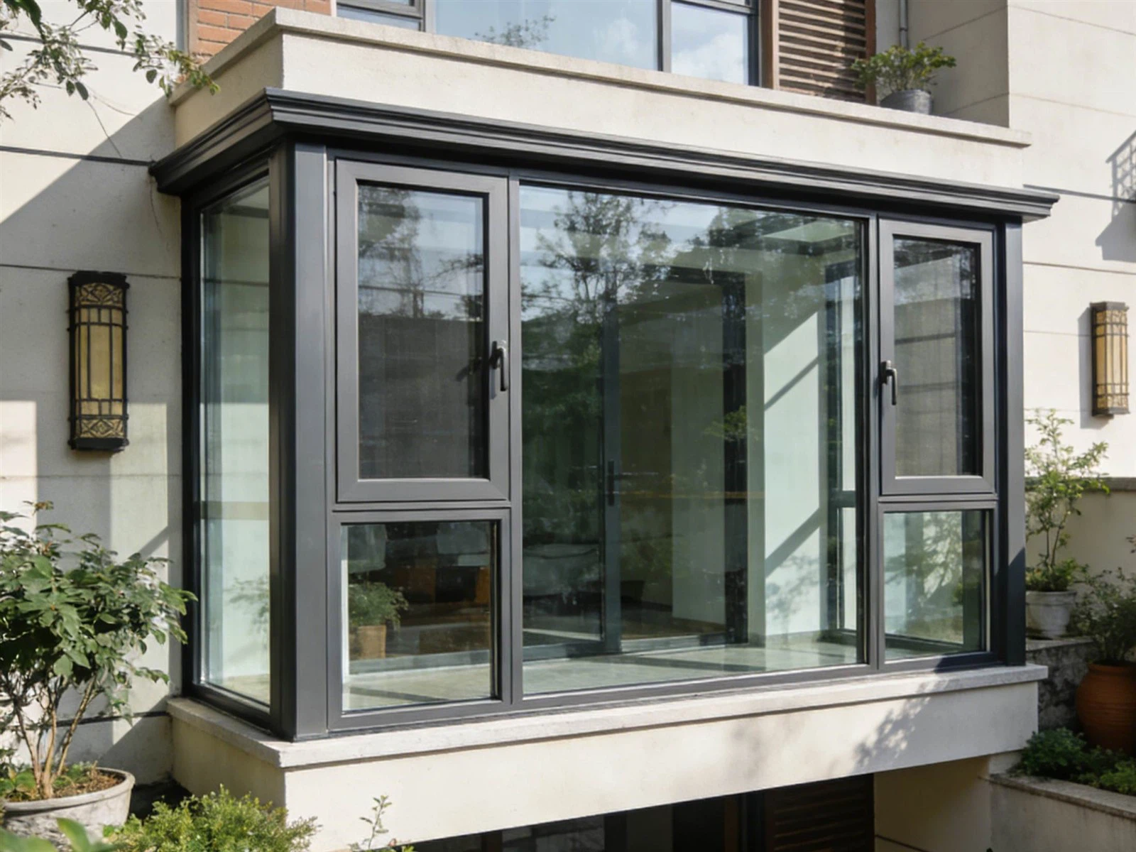 Modern multi-unit project showing uniform aluminum window performance Modern multi-unit project showing uniform aluminum window performance